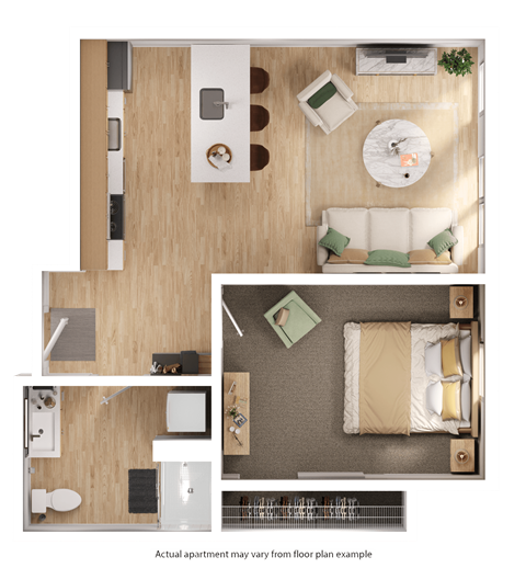 Hearth On Broad 1 bedroom apartment boise